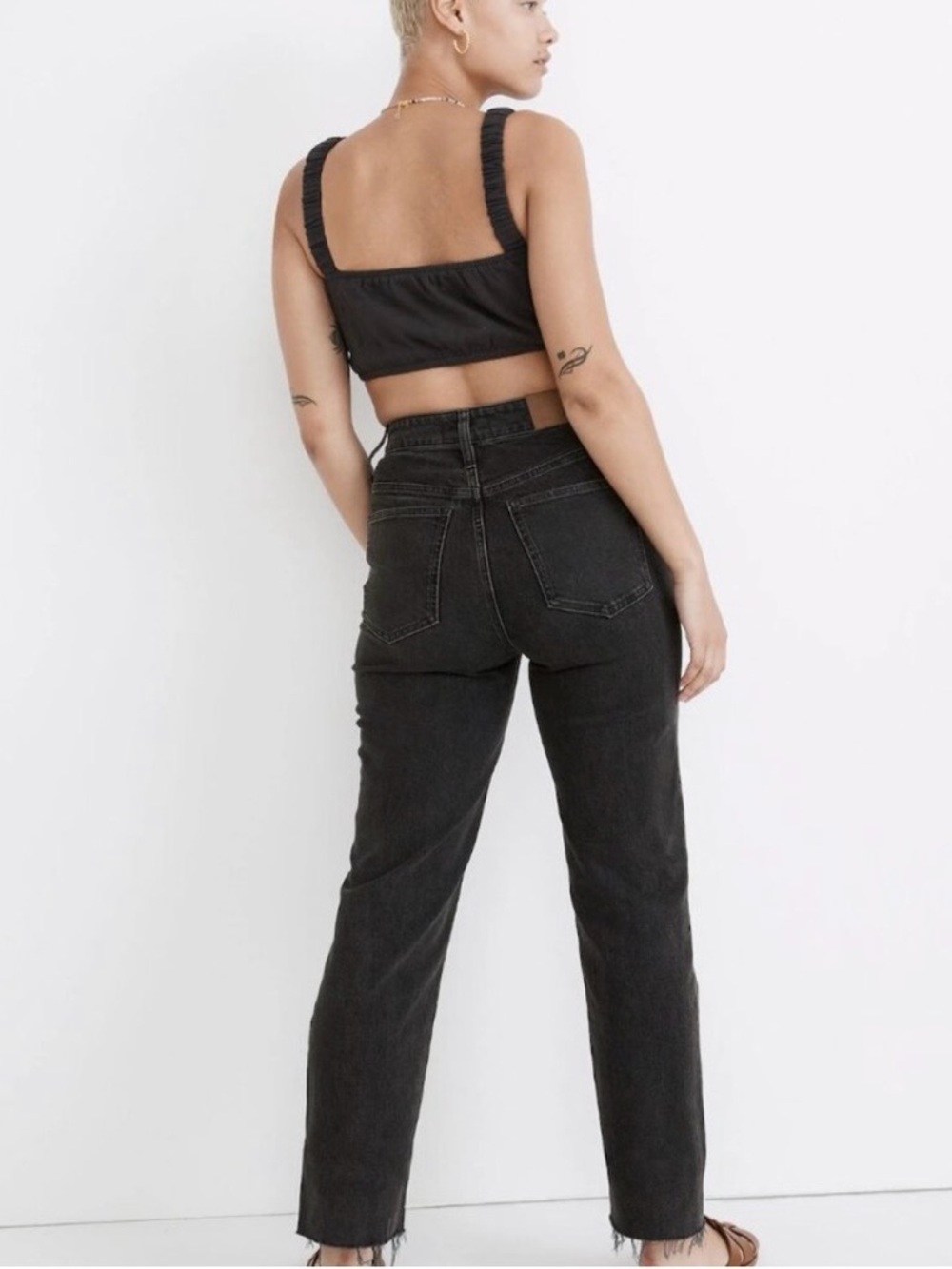 Madewell The Curvy Perfect Vintage Straight Jean in Lunar Wash Size 28 Petite - Picture 3 of 11